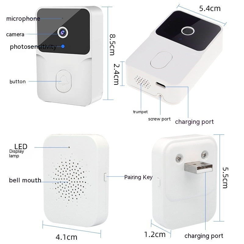 Video Doorbell Wireless Remote Home Monitoring