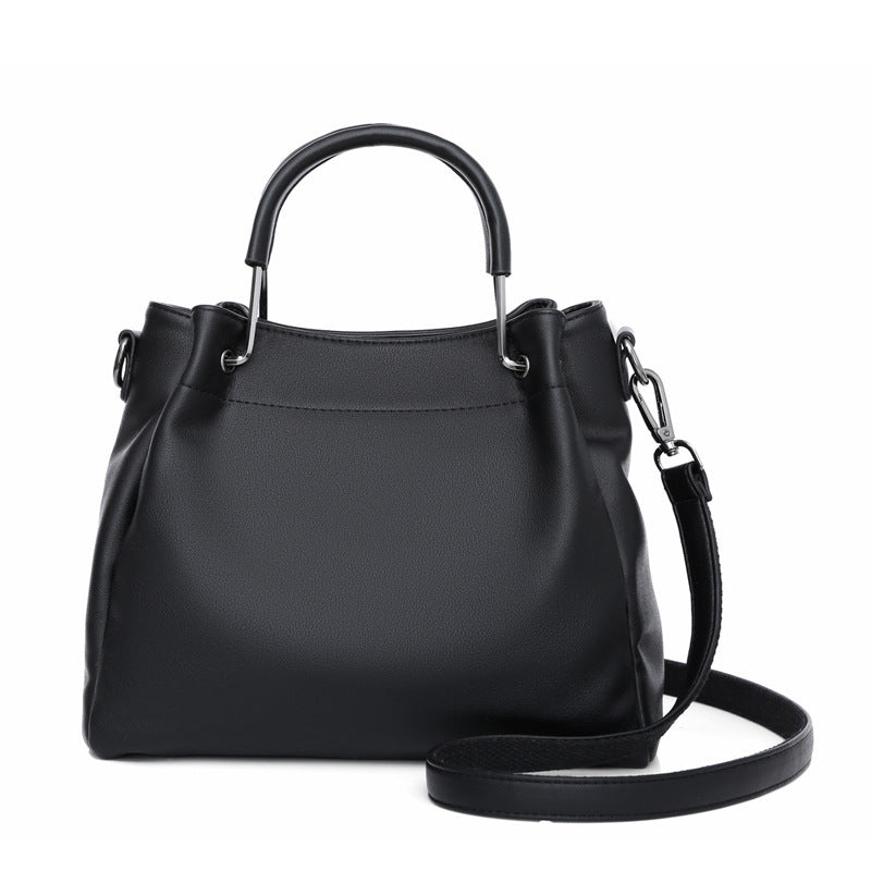 Leisure Soft Leather Bucket Bag