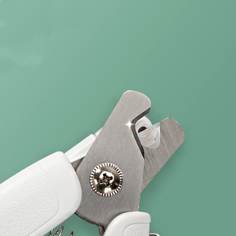 Pet Nail Clippers With LED Light Dogs Cat Nail Scissors