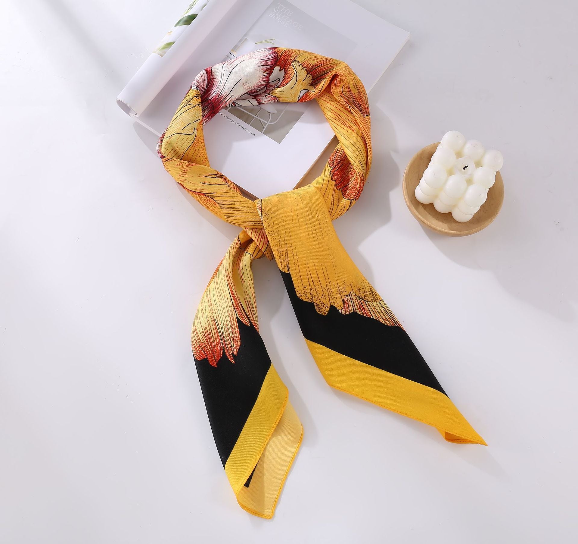 Scarlet Elegance Mesh Scarf