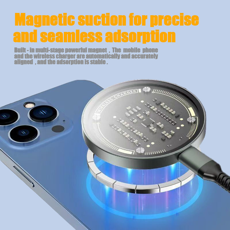 The Qi Wireless Charger 15w Magnetic Wireless Fast Charger