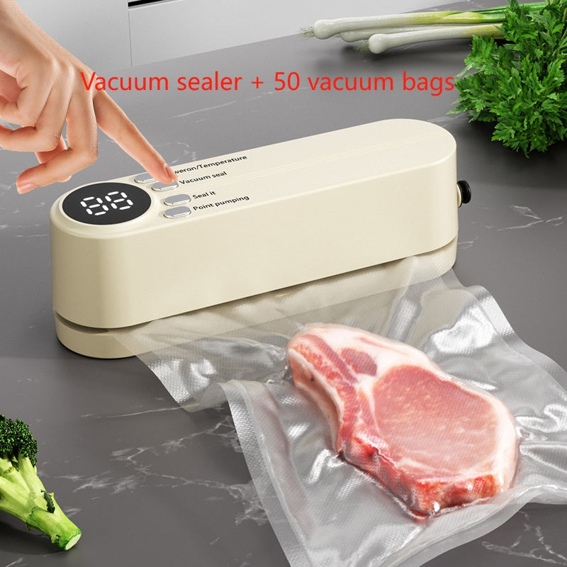 Mini Wireless Vacuum Sealer – USB Rechargeable & Portable