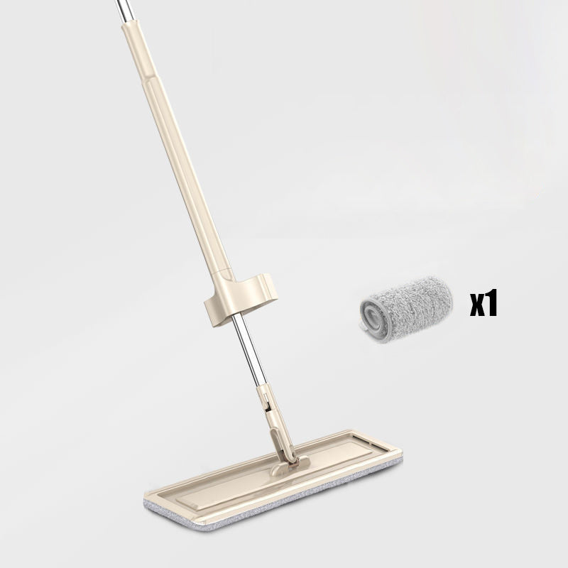 Premium Microfiber Flat Mop with Stainless Steel Handle
