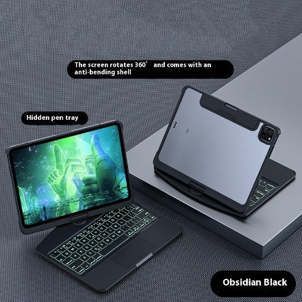 360° Swivel Keyboard Case with Cyberpunk Flair