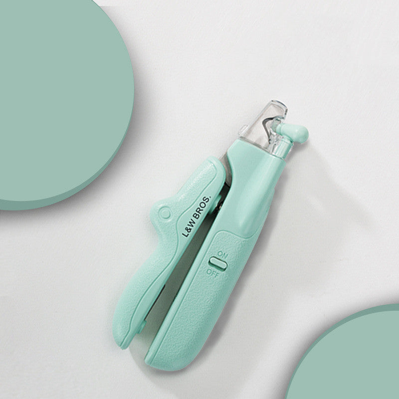 Pet Nail Clippers With LED Light Dogs Cat Nail Scissors