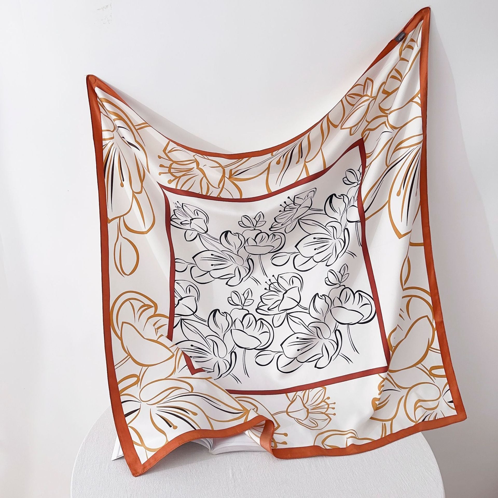 Scarlet Elegance Mesh Scarf