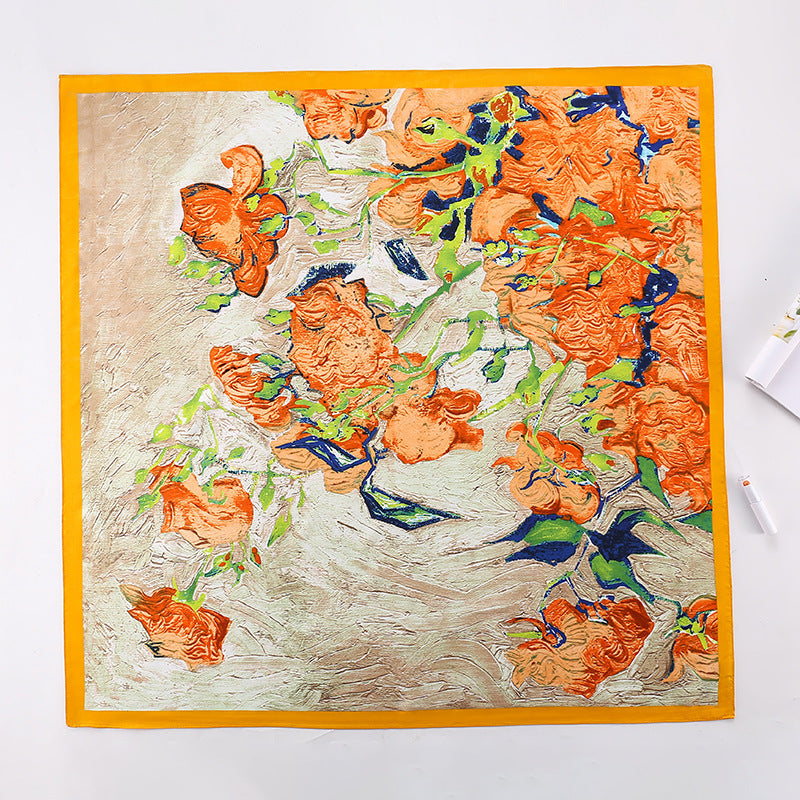 Scarlet Elegance Mesh Scarf