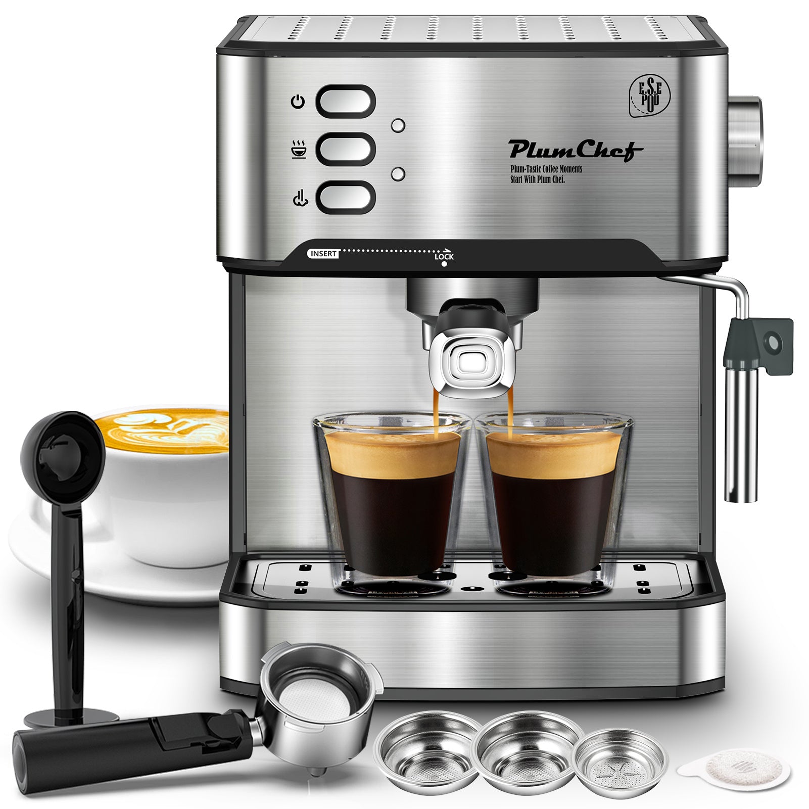 20 Bar Professional Espresso Machine With Milk Frothier