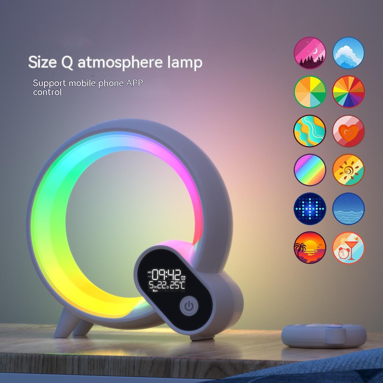 Q Light Sunrise Alarm Clock with Bluetooth & LED Display