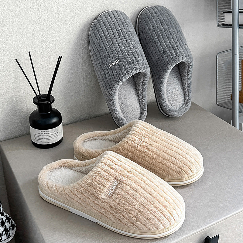 Solid Colour Simple Cotton Slippers